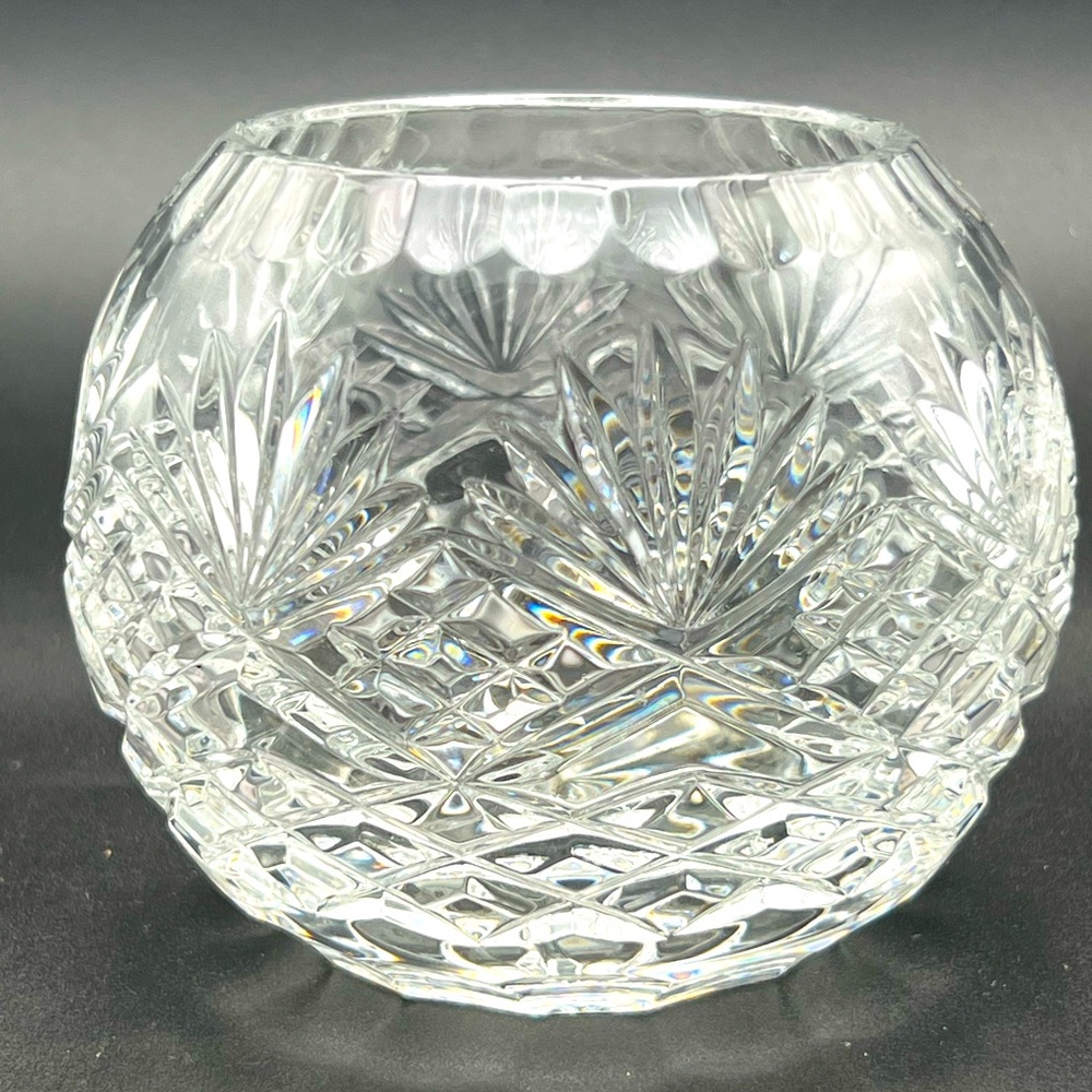 Essex by Crystal Clear Industries 4” Rose Bowl Made in Czechoslovakia
